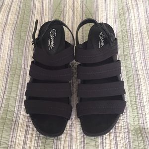 Aetrex Veronica Strap Sandal • Black • US 9.5